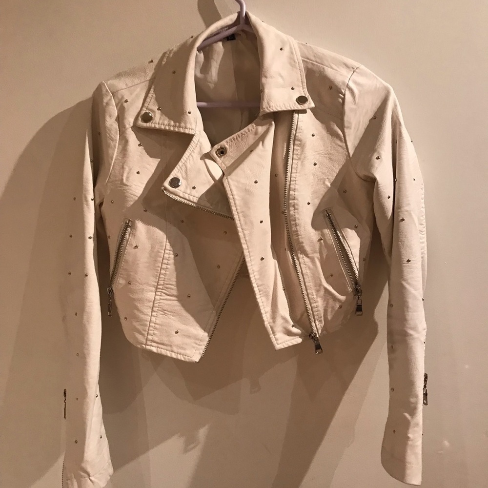Zara faux leather crop jacket​​​​​​​​​
